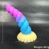 Masturbador femenino Jiuai, simulación de pene, tapón anal de silicona, consolador, juguete sexual, divertidos productos sexuales para adultos.