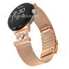Adecuado para Google Pixel Watch 1/2/3/4m Tipo Cierre de Tortuga Acero Inoxidable Milanesa Correa de Reloj Milanés