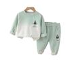 Conjunto de Ropa de Otoño para Niñas 2024 Nuevo Estilo Occidental Casual Estilo Coreano Moda Pantalones Deportivos de Oso Conjunto de Dos Piezas para Bebé Niño