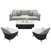 Oficina de Ventas Sofá de Negociación Mesa de Café Combinación Hotel Villa Club Cabina de Recepción Muebles Nórdicos