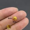 Accesorios de joyería de aleación DIY pétalos huecos soporte de flores cuentas espaciadoras para pulsera cuentas de posicionamiento material de capullo de flor V149