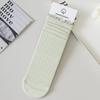 Meias de Seda de Amora com Sensação Fresca para Mulheres, Meias Finas de Verão com Microcompressão, Meias de Cano Médio, Anti-odor, Bacteriostáticas, Meias Brancas Ice-ice