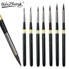 Venta caliente transfronteriza Barra Negra varilla metálica bolígrafo de viaje pelo de nylon pincel de acuarela pincel desmontable bolígrafo para uñas Pincel de aceite