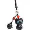 Novo chaveiro criativo de gato de sândalo fofo, chaveiro para chaves de carro de homens e mulheres, pingente, acessórios para bolsa, presente