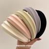 Banda para el cabello de ala ancha con esponja de crema fresca vintage de Corea del Sur 2024, banda para el cabello de estilo japonés con parte superior craneal alta, accesorio para el cabello para mujeres