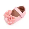 Zapatos de Princesa para Bebé Niña Suela de Goma Primavera y Otoño Zapatos para Niños Pequeños Lunares Lazo Zapatos para Bebé babyshoes 2614