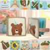Atacado Ponto a Ponto Brinquedo Livro de Feltro Resistente a Rasgos Sr. Urso para Crianças Educação Infantil Livro Tridimensional Livro de Pano para Bebê