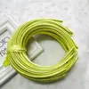Diadema para el pelo de color caramelo de 1 cm de grosor Accesorios para el pelo DIY Diadema fina de satén Venta directa de fábrica