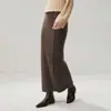 Falda Larga Bodycon Gris Gruesa de Cachemira Versátil de Moda con Múltiples Botones y Abertura Estilo Old Money para Mujer
