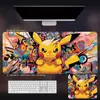Mouse Pad Pikachu, Super Grande, Desenho Fofo de Pokemon, Teclado Anime de Jogo Fofo para Meninos e Meninas, Tapete para Mesa de Escritório
