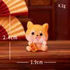Paisaje en miniatura creativo Perro pastoral chino figurine linda que trae fortuna Decoración DIY adorno mini de escritorio para el hogar