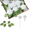 Caixas de Flores Rosa Simuladas, Arranjos de Flores para Casa, Decorações de Mesa, Decorações para o Dia dos Namorados e Casamentos, Flores Artificiais Atacado
