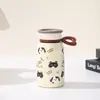 Taza de leche mini de vacío de dibujos animados para estudiantes, taza termo portátil y compacta de bolsillo para uso en exteriores, vaso de agua práctico para coche al por mayor