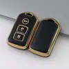 Adecuado para 2 3 llaves Toyota Toyota Toyota Camry Arix Yi Zhi Wei Chi FS funda para llaves borde dorado TPU pegamento suave