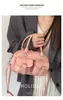 Bolsa Fashionável de Mão Grande Capacidade Estilo Coreano para Mulheres 2025 Primavera Nova Bolsa de Ombro de Nicho Bolsa Cross-Body Bowling