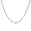 Colar de Pérolas Prateadas Quebradas com Design de Nicho Estilo Coreano, Corrente de Clavícula Feminina, Elegante e de Alto Padrão, Colar de Empilhamento de Luxo Leve