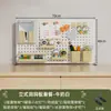 Estante de Almacenamiento y Organización de Tablero Perforado de Escritorio, Estante de Almacenamiento de Panel de Escritorio sin Perforaciones, Estante de Exhibición de Almacenamiento de Partición de Escritorio