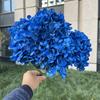 Flor artificial azul real de alta gama 2024, nuevo material floral para bodas, fondo para bodas, accesorios para arreglos florales.