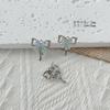 Colgante DIY con forma de luna y estrella con incrustaciones brillantes para niña, pulsera, collar, pendientes, tocado, accesorios, lote