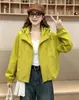 Chamarra cortavientos para mujer 2026 primavera y otoño nueva chamarra deportiva corta moderna de moda top para mujer de venta caliente