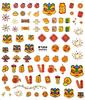 Pegatinas para Uñas Qiyi 5D con Relieve de Dibujos Animados Estilo Chino Lujo Ligero Pegatinas de Transferencia para Uñas de Año Nuevo