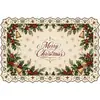 2027 Nuevo Mantel Individual de Encaje Navideño Mantel Hueco Decoración de Mesa Festiva Accesorios para el Hogar