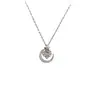 Collar Súper Brillante de Estrella y Luna Rodeada para Mujer, Diseño de Nicho de Lujo Ligero de Alta Gama, Cadena Versátil Dulce Ins para Clavícula, Accesorio Versátil