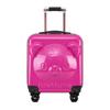 Venta al por mayor equipaje infantil de 18 pulgadas regalo de actividad maleta trolley de mano con ruedas universales de dibujos animados con logotipo imprimible
