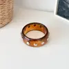 Pulsera Nueva Retro Ancha de Resina Mármol con Remaches para Mujer, Accesorios de Joyería de Pulsera Redonda Punk Exagerada Personalizada