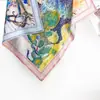Bufanda de Seda Hecha a Medida con Cinta, Bolso de Corbata de Seda de Morera Transfronterizo, Bufanda Cuadrada con Estampado Digital de Seda Artificial, Bufanda Versión Taiwán