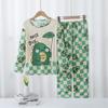 Pijamas para niños al por mayor para niños y niñas Conjunto de ropa para el hogar de manga larga Verano Delgado Ropa para bebé con aire acondicionado Niñitos Primavera y Otoño