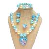 Corona Infantil Varita Mágica Tiara de Niña Set de Collar de Princesa Aretes Anillo Rendimiento Vacacional Infantil Regalo de Cumpleaños