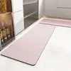 Tapete de Piso para Cocina de Lodo Diatómico Transfronterizo Tira Larga Absorción de Agua Absorción de Aceite Secado Rápido Antideslizante Almohadilla para Pies Juego de Tapetes para Puerta de Cocina de Color Sólido