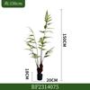 Simulación directa de fábrica de árbol de helecho de mono dorado, cabeza de mono, hoja de helecho, planta verde en maceta, decoración de paisaje, decoración de piso interior