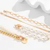 Popular Joyería de Mano Multicapa de Perlas de Imitación Transfronteriza Pulsera con Hebilla de Retrato Set de Joyería de Mano con Cadena Cruzada Personalizada para Mujeres