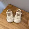 Zapatos de piel para niña 2026 primavera y otoño nuevos zapatos de princesa para niña zapatos para bebé de suela blanda zapatos planos estilo pequeño Chanel zapatos de ballet