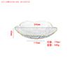 Plato de Vidrio Bauhinia Transparente Asimétrico de Alta Calidad Plato de Vidrio Atmosférico Verde Hielo Plato de Fruta