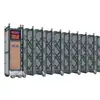 Puerta retráctil plegable controlada por control remoto para sitios de construcción, escuelas y fábricas, especializada en vallado cerrado sin ruido y sin rieles