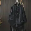 Camisa nueva de primavera y otoño para mujer con cuello con volantes, diseño elegante y artístico, camisa versátil holgada y casual