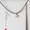 Diy26 Collar con Colgante de Letra Inglesa Estudiante Femenina Pareja Coreana Novia Enviar Novio Cadena Clavícula Cadena de Cuello