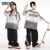 Roupas Modernas de Street Dance para Crianças Meninos e Meninas Hip-Hop Soltas Moda de Marca Fatos de Hip Hop para Crianças Roupas de Performance para Passarela