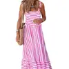 FD1060 em estoque outono 2022 novo vestuário feminino transfronteiriço moda temperamento vestido solto vestido casual listrado