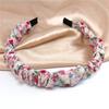 Faixa de Cabelo de Tecido Plissado Floral Vintage Coreana Estilo Ins Super Fada Para Sair Feminino Fresco Faixa de Cabelo de Celebridade Cyber Acessórios de Cabelo
