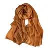 Bufanda de Lana de Color Sólido Estilo Coreano Otoño e Invierno Superventas para Mujer Bufanda Simple Versátil Chal Largo para Aire Acondicionado 100% Lana