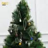 Venta Caliente en Amazon Cuerda de Cáñamo Campana Colgante para Árbol de Navidad Anillo Metálico Retro Sonido de Timbre Brillante y Claro Campana de Hierro Retro