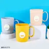 Vaso Doméstico para Beber, Lujo Accesible y Vaso Sencillo para Cepillarse los Dientes, Vaso para Enjuague Bucal, Nuevo Vaso de Dibujos Animados para Cepillarse los Dientes con Asa, Vaso para Lavarse para Estudiantes