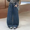 Jeans para Niña Primavera y Otoño Niñas Grandes Casual Sueltos Otoño Pantalones de Pierna Ancha Estilo Coreano Pantalones Plátano Ropa de Otoño Pantalones para Niños