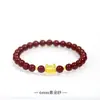 Pulsera de cinnabario de dumpling al vapor Yilong Pulsera del año del dragón año de nacimiento mujer 2024 cuentas de la suerte para pareja protección corporal regalo para hombre entrega