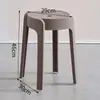 Bancos de plástico engrosados para uso doméstico, apilables, adecuados para mesas de comedor, como sillas de repuesto o como sillas de molino de viento/taburetes de remolino