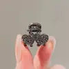 Presilha de Garra Mini Brilhante com Garra de Diamante Estilo Coreano, Piranha Pequena Delicada com Strass para Mechas, Presilha Lateral de Princesa para Mulheres com Pérolas